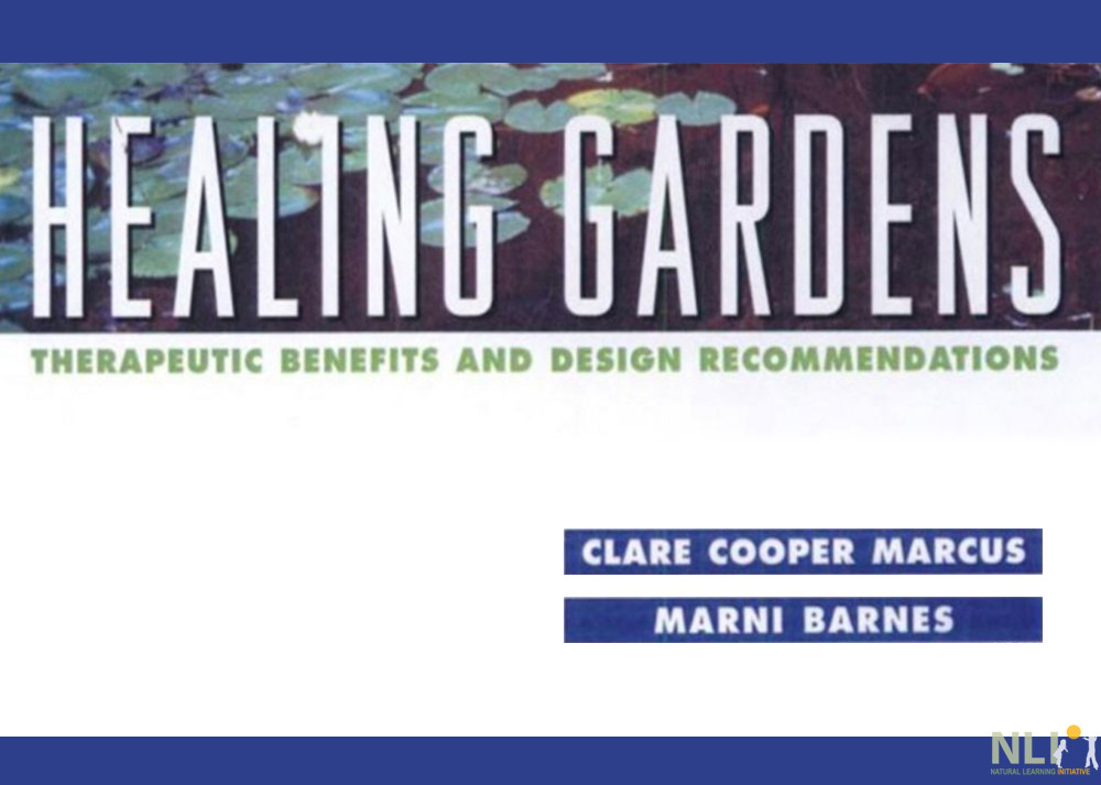 healing gardens, therapeutic benefits and design recommendations cover