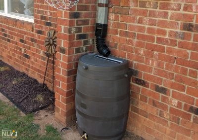 Rain barrel for water recycling