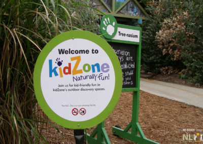kids zone welcome sign