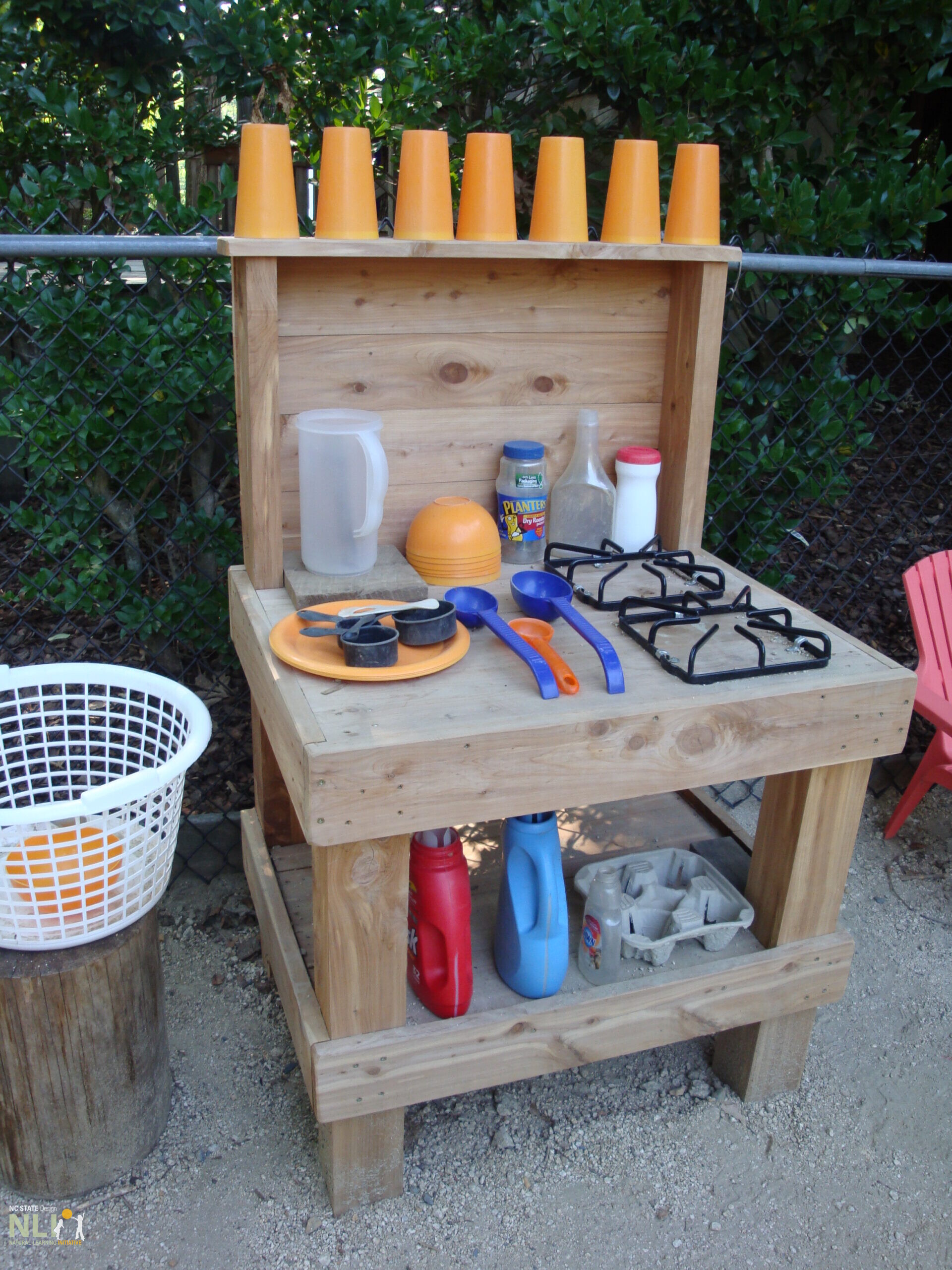 outdoor fairy kitchen