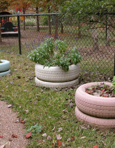 stacked tire planters