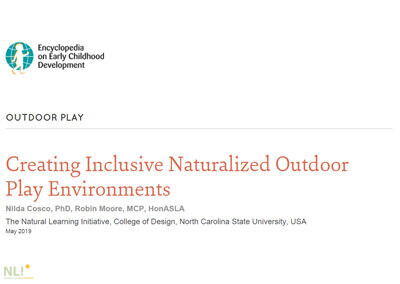 Creating Inclusive Naturalized Outdoor Play Environments