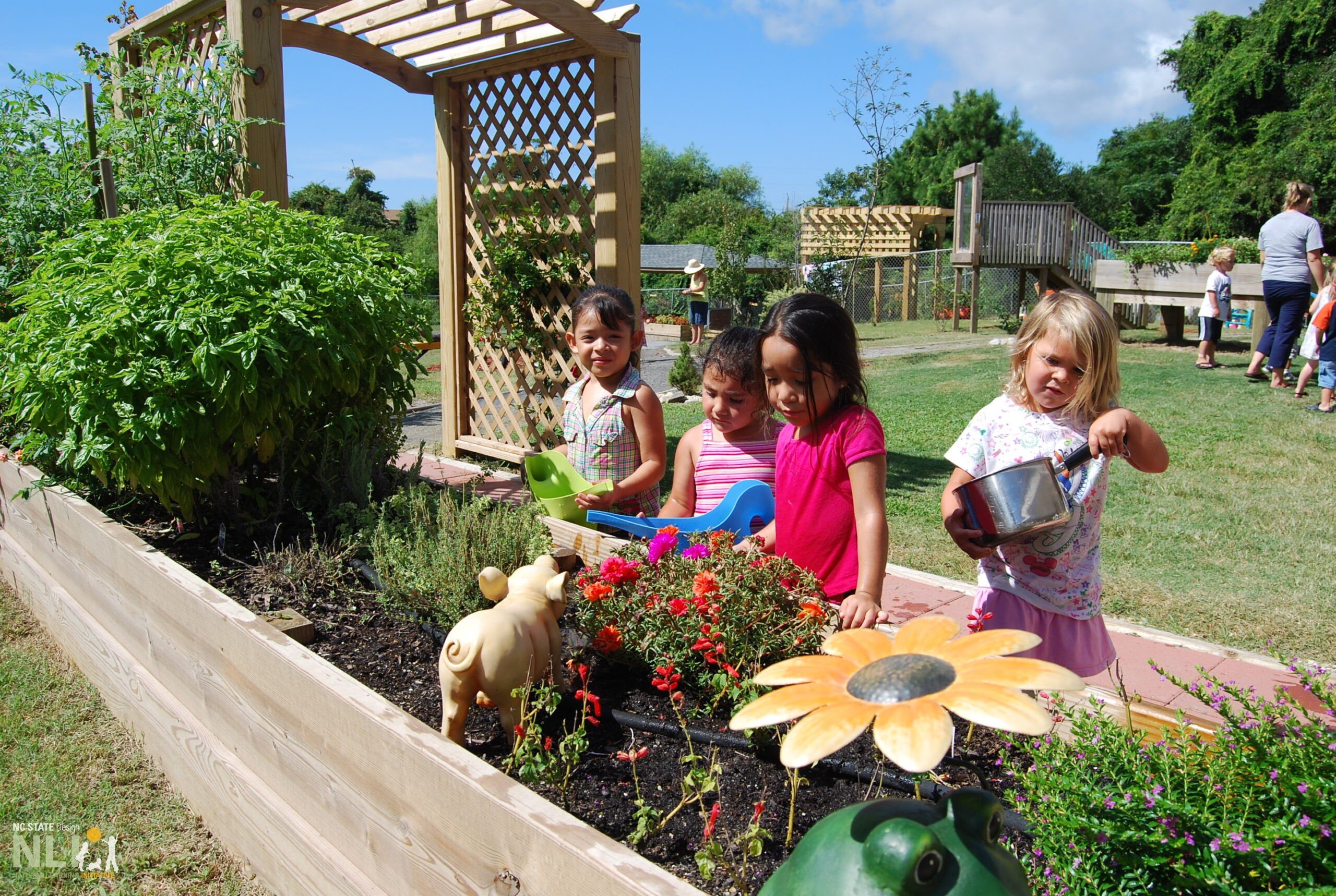 Children work on gardening spin-off