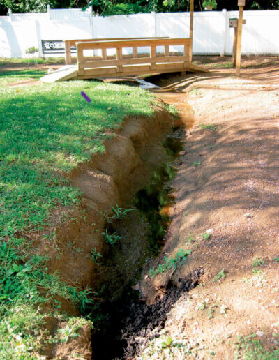 example of poor drainage system