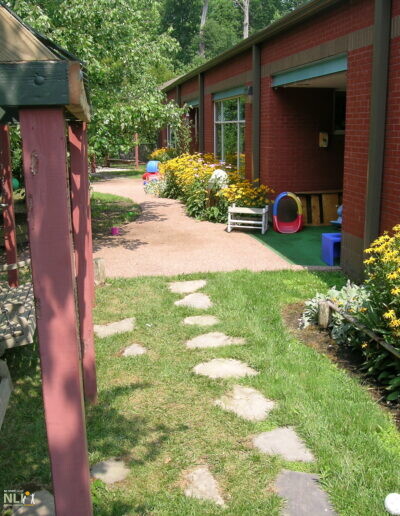 stepping stone pathway in an ole