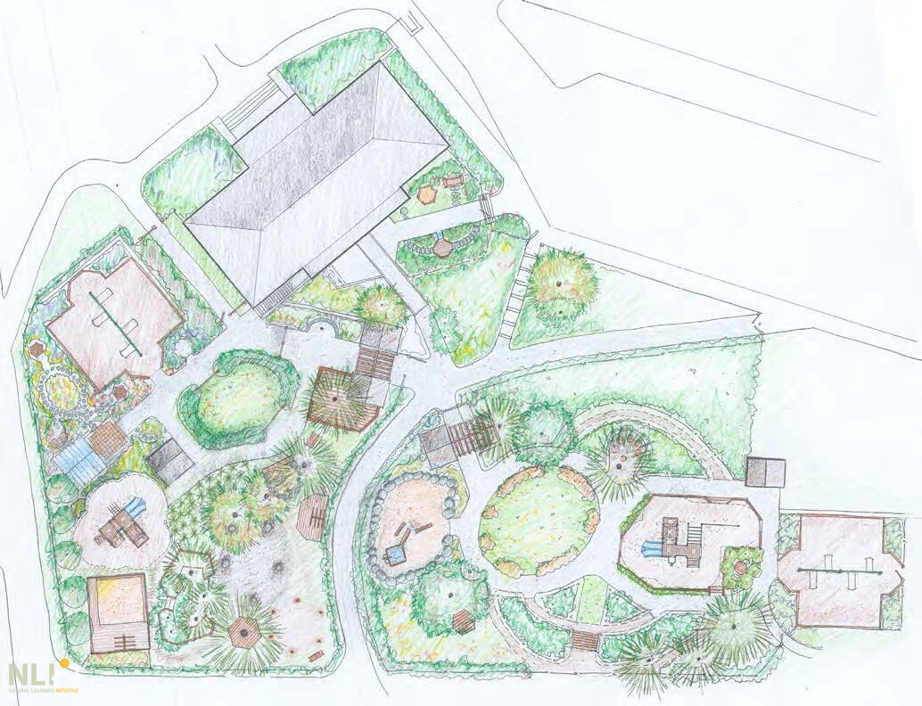 drawing of Montessori School Grounds