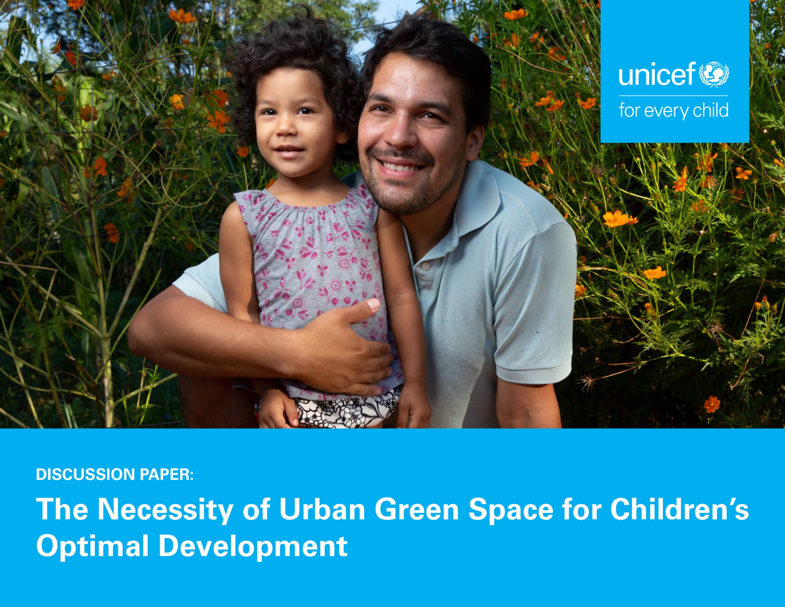 UNICEF necessity of urban green spaces for children's optimal development cover image