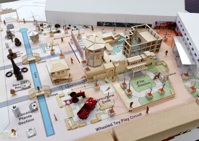 scale model of the proposed site
