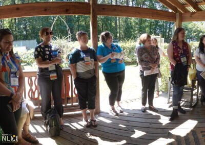 participants in an outdoor classroom