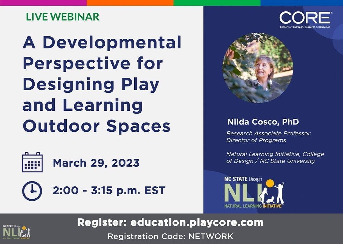 A Developmental Perspective for Designing Play and Learning Outdoor Spaces